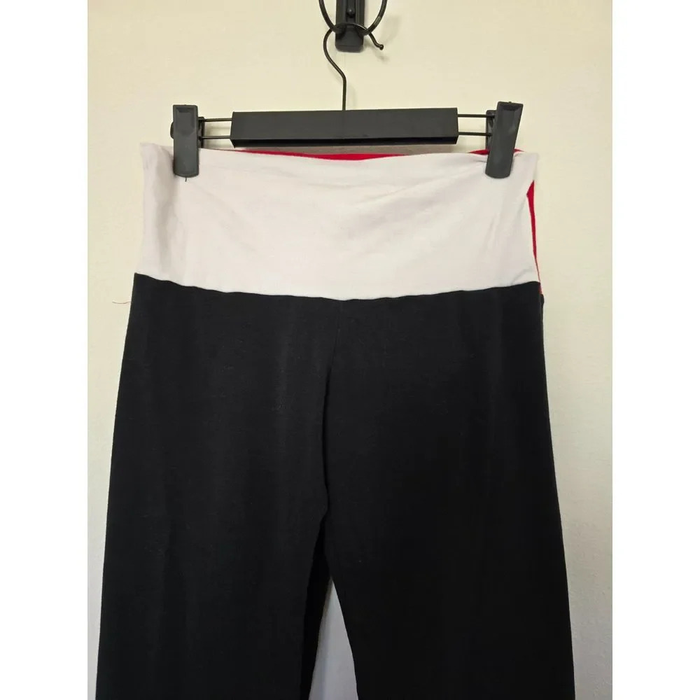 Yoga Pants: 2 Pairs Red/White and black